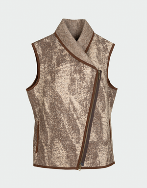 Asimetrical Zipper Vest
