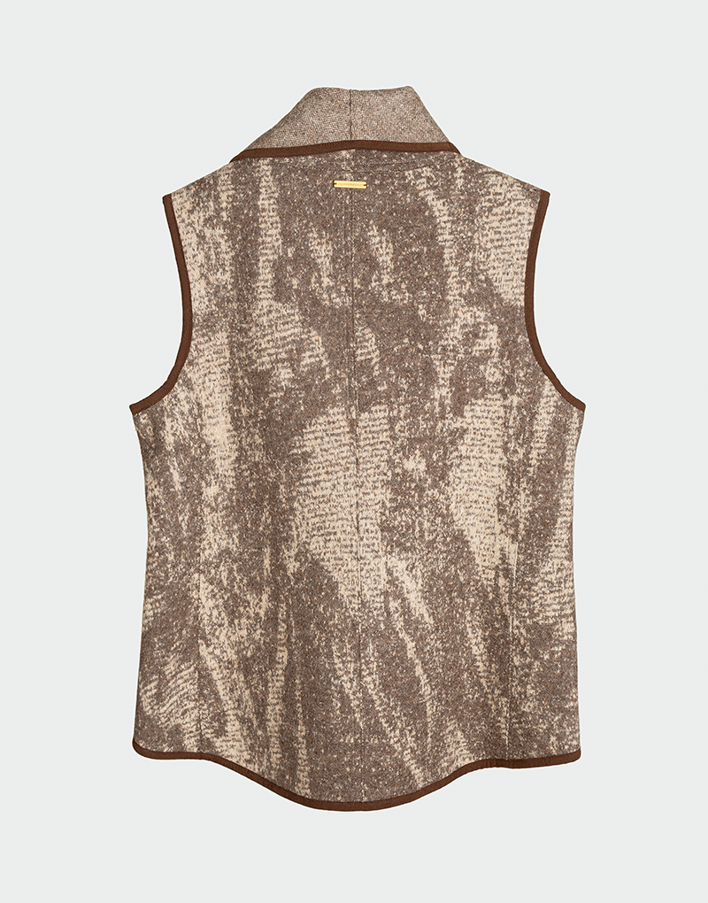 Asimetrical Zipper Vest