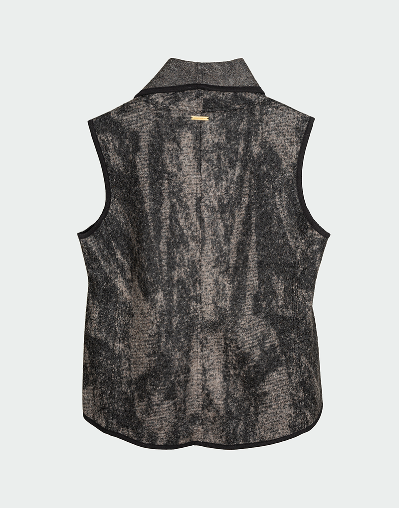Asimetrical Zipper Vest