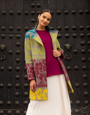 Flower Block Coat