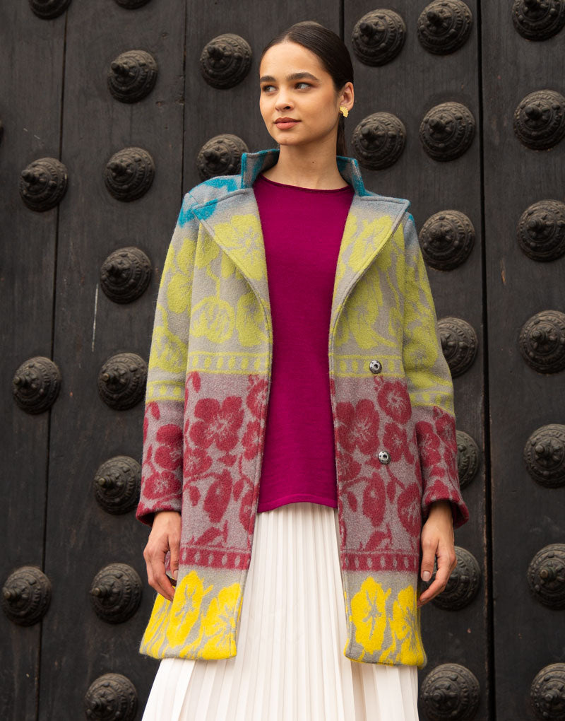 Flower Block Coat