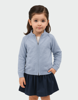 Kids Zipper Cardigan