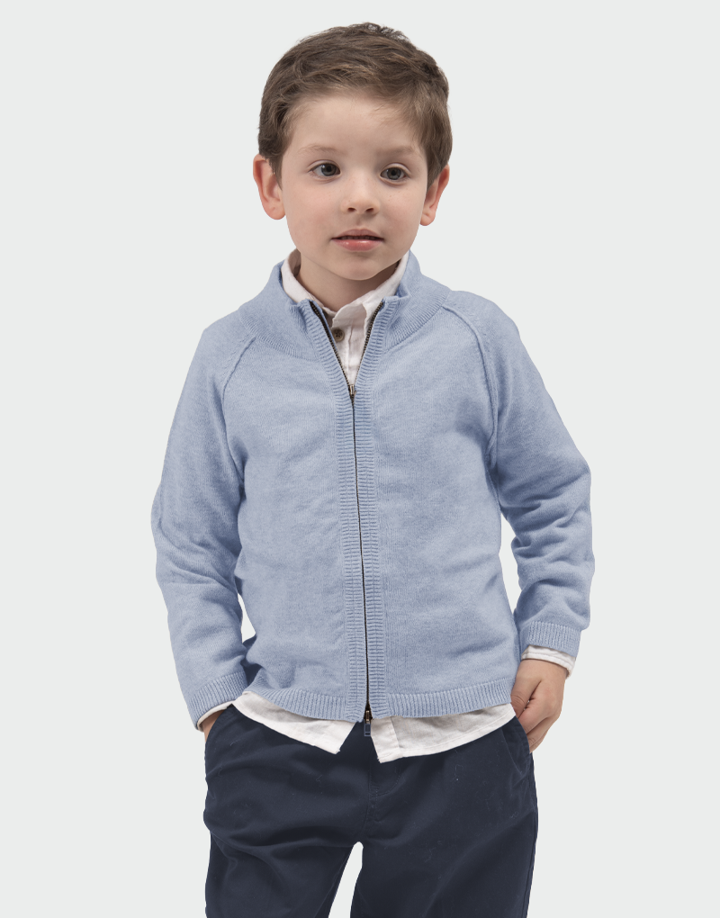 Kids Zipper Cardigan
